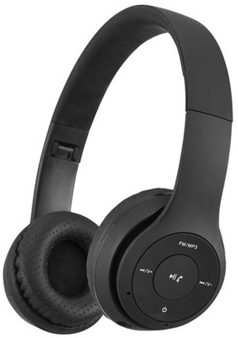 비올라 블루투스 헤드폰 접이식 헤드셋 무선 핸즈프리 MP3 노트북 태블릿 스마트폰 연결 AUX단자 블루투스헤드셋, BTH-02, 블랙