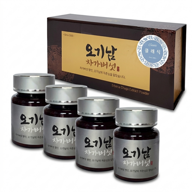 오기남 클래식 차가버섯추출분말 100g, 4개, 25g