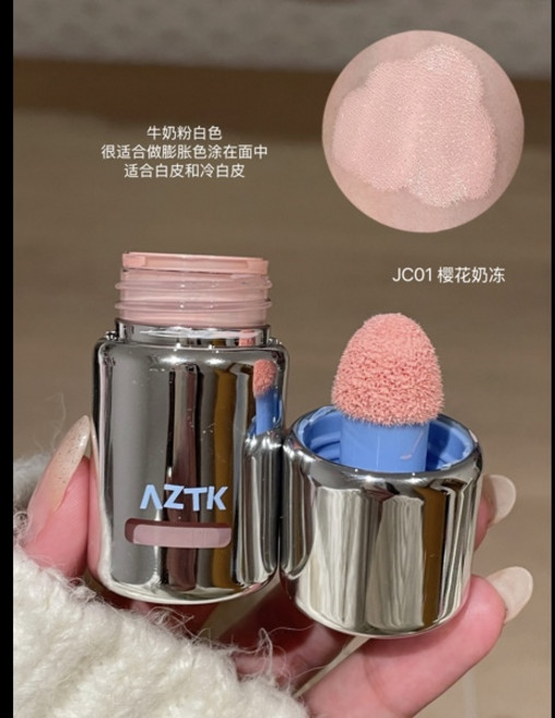 AZTK 리퀴드 블러셔 젤로 컬러 파우더 JC04 모이스춰 라이징 하이라이트 뷰티 확장 계약 뺨 매트 페이스 메이크업, [09] JC01