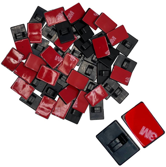 오토맥스 자동차 사무실 다용도 선정리클립 3M 블랙 50개입, 50개