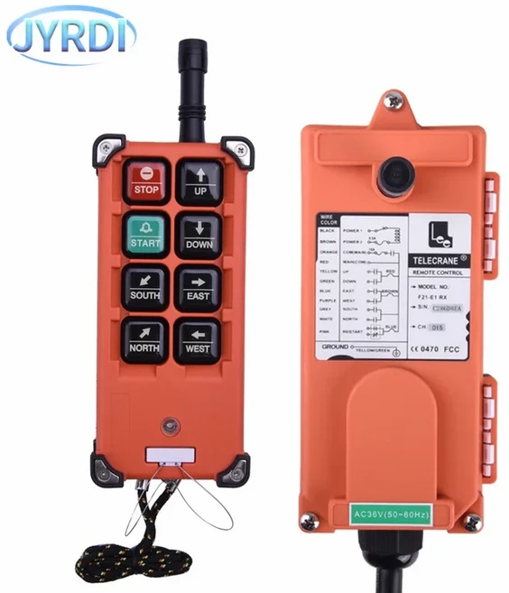 F24-10S AC/DC12-72V AC220V AC380V 산업용 무선 라디오 크레인 리모컨 스위치 호이스트 오버헤드 브리지, 02 ACDC12-72V, 02 1T1R