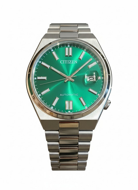 [Citizen] 시티즌 남성 시계 츠요사 오토매틱 40mm NJ0150-81X 은색 초록색 다이얼