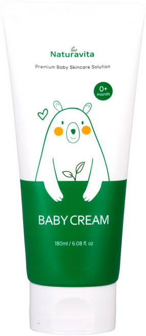나투라비타 신생아 아기 베이비크림 비건인증 피부비자극 영양공급, 180ml, 1개