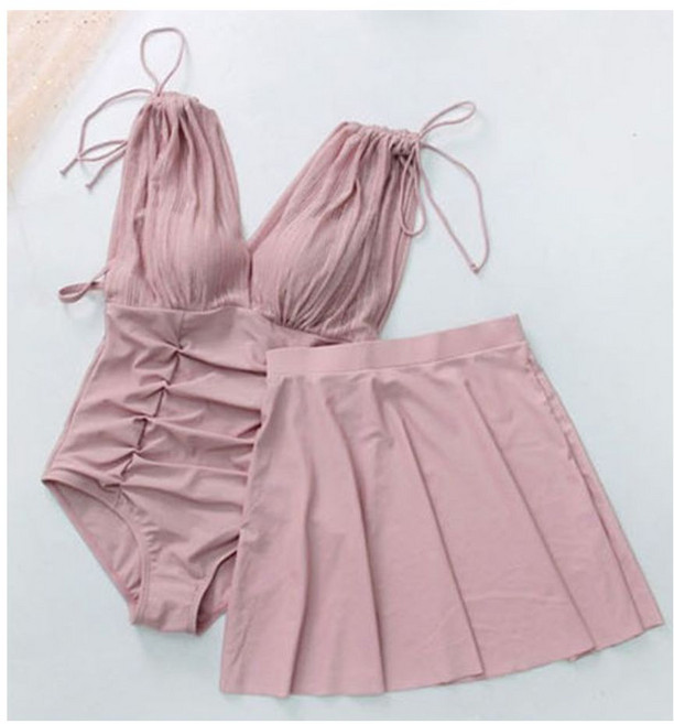 아이레노 뱃살 커버업 수영복 여성용 체형커버 비치웨어, 블랙/Black