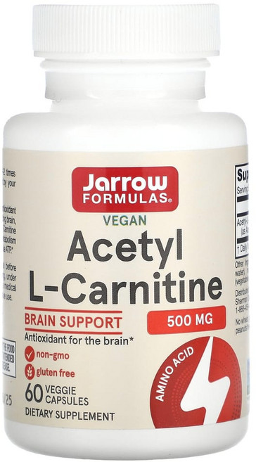 아세틸 L-카르니틴 500mg 60베지캡슐 자로우, 120g, 1개, 60정