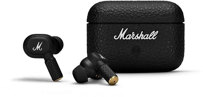 Marshall Official 노이즈 캔슬링 완전 무선 이어폰 Motif II A.N.C. 블랙 연속 재생 30시간 / Qi 충전 지원 / 통화 지원