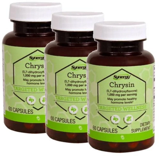 비타코스트 크리신 1000mg 퍼서빙(30일분) Vitacost Chrysin, 3개, 60정 - 쿠팡