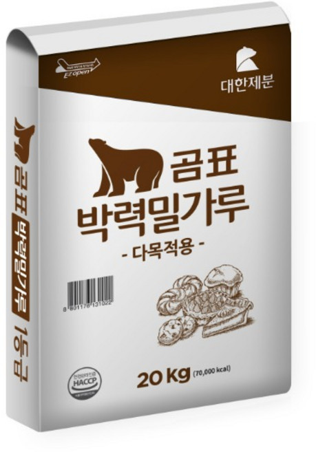 [대한]곰표박력1등급 밀가루(다목적용) 20kg