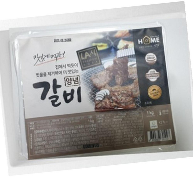 VDG LA식 돼지 양념갈비 1kg 업소용 갈비, 1개