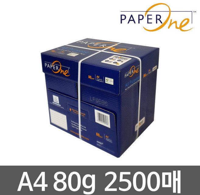 복사용지 A4 80g 페이퍼원 2500매, 1박스