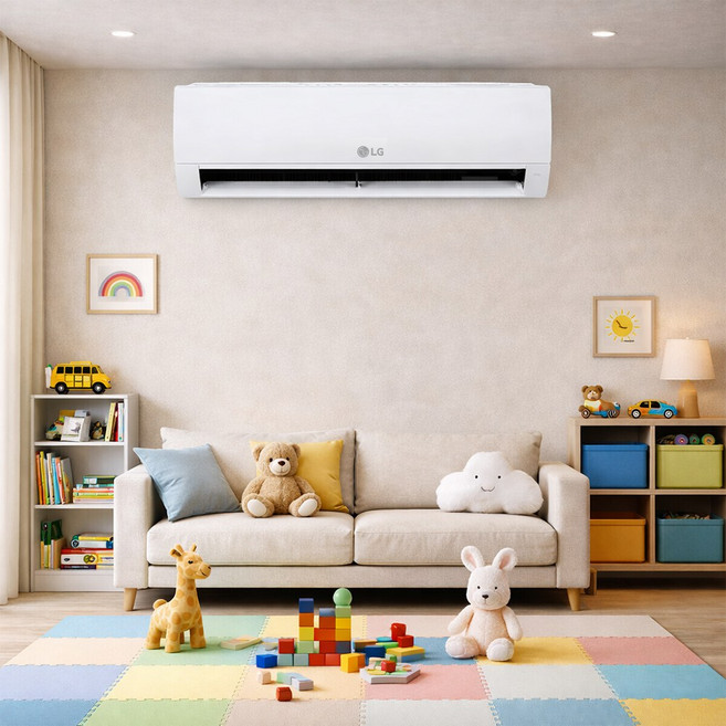 LG 휘센 1등급 벽걸이에어컨 7평 SQ07GJ3WES 소상공인40%지원 제습기능 실외기포함 수거철거서비스 기본설치비별도, 일반 배관형
