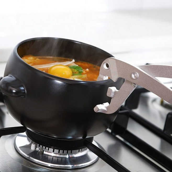 뚝배기 3중 집게 돌솥 냄비 그릇 주방 안전 손목 보호 식당, 1개, 상세페이지 참조