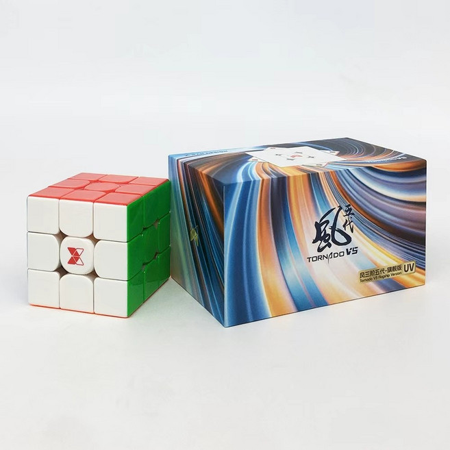 3X3 치이 엑스맨 토네이도 V5 M 플래그십 큐브 33 Tornado V5M Flagship UV코팅 자석큐브 선수용 큐브 333/20이상 구매시 마론펜 1개증정, 1개, 혼합색상