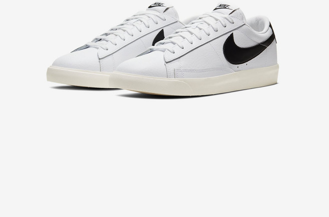 나이키 나이키 블레이저 로우 레더 흰검 남성용 운동화 CI6377-101