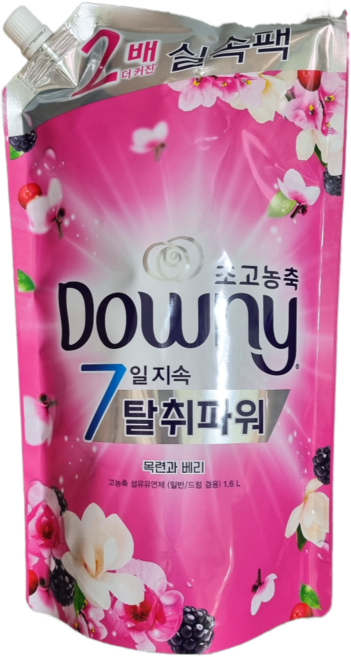 다우니 초고농축 섬유유연제 목련과 베리 리필 대용량, 1.6L, 11개