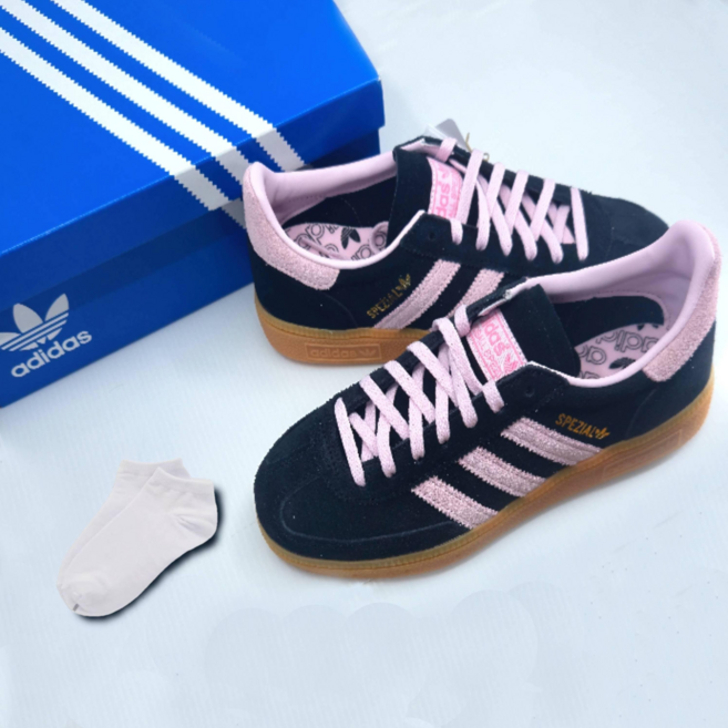 매장정품 아디다스 스페지알 패션화 여성 스니커즈 운동화 블랙 핑크 (마나코 양말 증정)