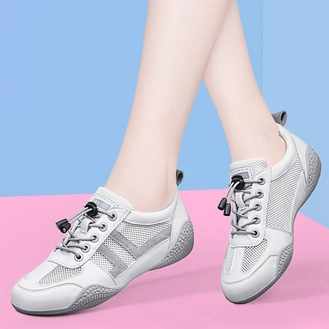 Makone 여성 트렌디 메쉬 운동화 통풍 플랫 데일리 슈즈