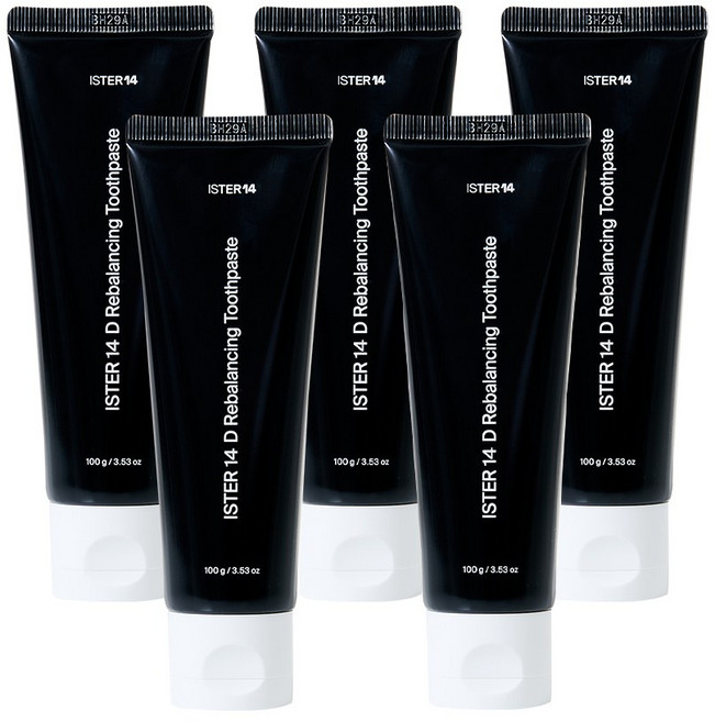 이스터14 d리밸런싱 특허에센셜오일 함유 구취 입냄새 제거 치약, 100g, 5개