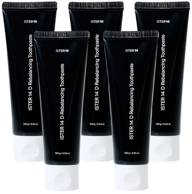 이스터14 d리밸런싱 특허에센셜오일 함유 구취 입냄새 제거 치약, 100g, 5개 - 쿠팡