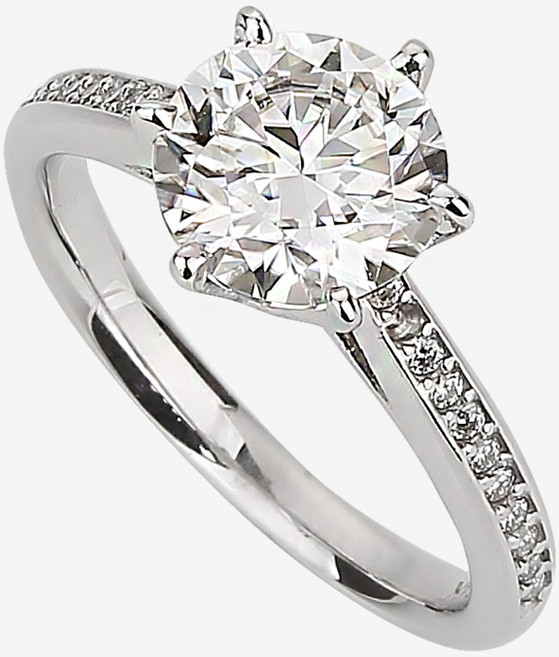 14K 18K 랩 다이아몬드 3캐럿 다이아나 반지