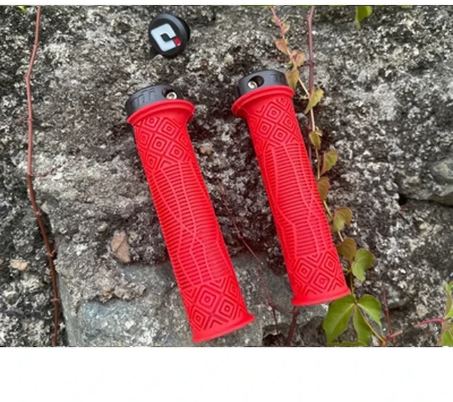 ODI 실리콘 그립 MTB 자전거 그립 부드러운 산악 자전거 핸들 바 커프 충격 방지 자전거 핸들 바 그립 커, 01 ODI Model4-Red