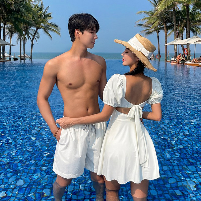 커플 허니문 수영복 비치웨어 휴양지 바캉스룩 SW19708F커플 허니문 수영복 비치웨어 휴양지 바캉스룩 SW19708F커플 허니문 수영복 비치웨어 휴양지 바캉스룩 SW19708F커, 여성용/블랙/M[44~55]