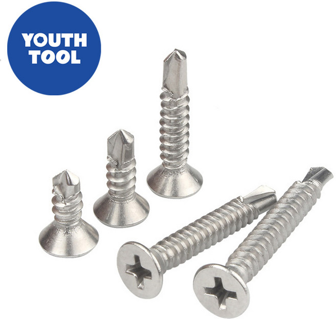 유스툴 스텐 직결피스 나사 접시머리 양날 못, 1세트