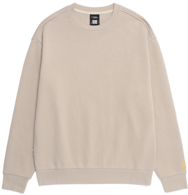 내셔널지오그래픽 NATIONALGEOGRAPHIC N253USW930 동물 그래픽 맨투맨 MOURNING BEIGE N253USW930929 171107