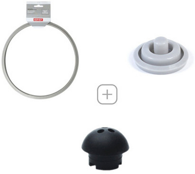 WMF 압력밥솥부품 호환용 3종 부품세트 고무패킹18 계기패킹 산소배출기신형 구성, 고무패킹18+계기패킹+산소배출기신형, 1개