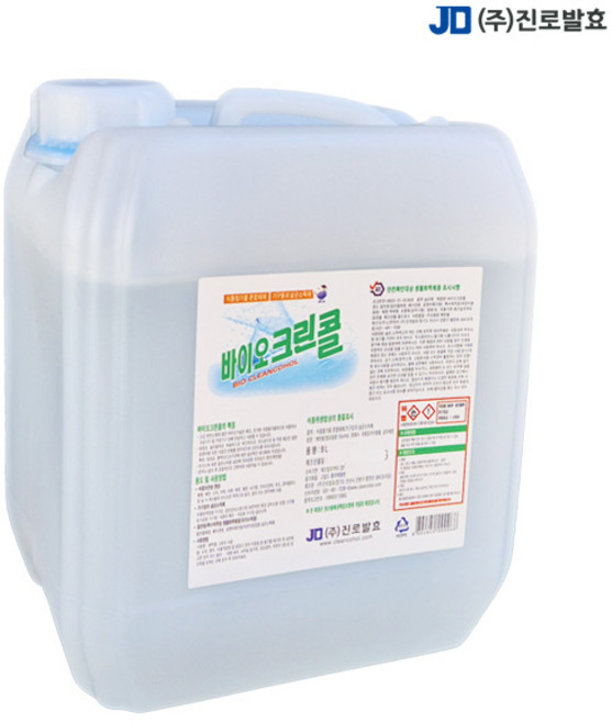 진로발효 살균소독제 에탄올 알콜 75프로 바이오크린콜 9L 식품 기구 어린이용품