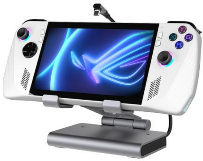 ROG Ally X 및 스팀 데크 OLED 및 Legion Go 도킹 스테이션 듀얼 냉각 선풍기 4K 60Hz100W 충전 포트 ROG Ally 30W 터보 모드, 01 For ROG Ally(30W), 2) For ROG Ally30W, 한개옵션1