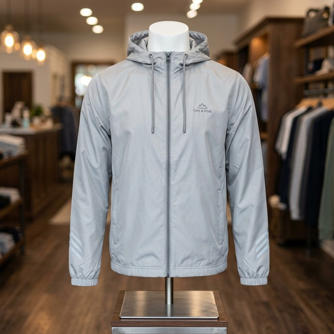 뉴발란스 NBNAG21423 / UNI NANO LIGHT 후드 바람막이 (LIGHT GRAY) L7K3