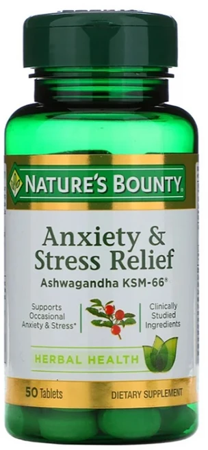 네이쳐스바운드 아슈와간다 600mg + 테아닌 200mg 50정 1통, 1개 - 쿠팡