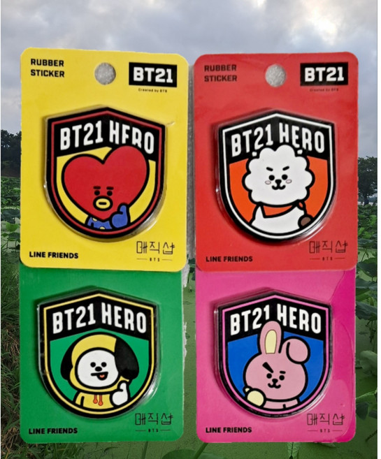 BT21 데코 테이프 굿즈 캐릭터 스티커, CHIMMY, 1개