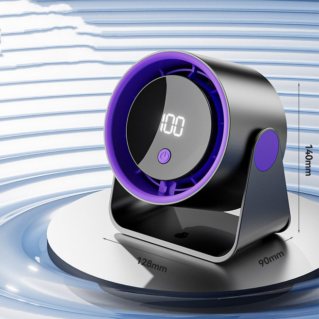 Siemzon 저소음 탁상용 벽걸이 에어 써큘레이터 무선 선풍기, (받침대형)블랙, Cpdm-7