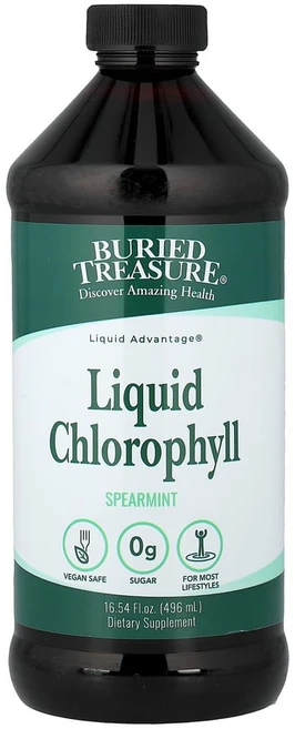 버리드트레져 액상 엽록소 스피어민트 맛 480ml(16.23fl oz), 1개, 480ml - 쿠팡