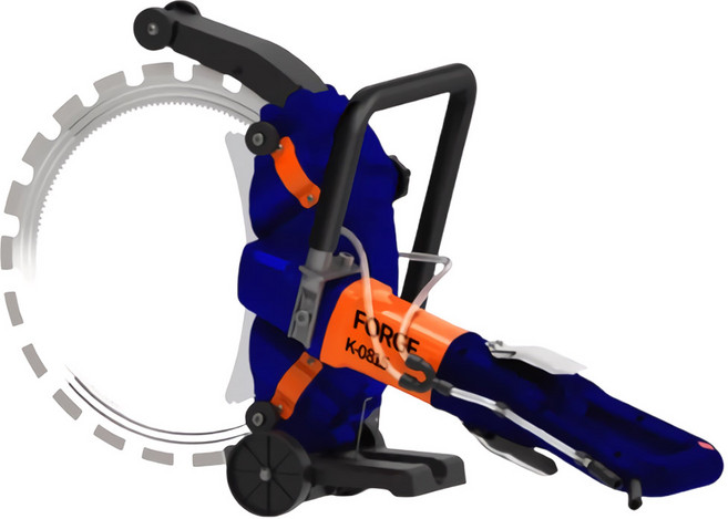 폴즈 410mm 전기 링쏘 컷팅기 콘크리트 벽면 절단기 철근 석재 아스팔트 커터 K-0815, 1개