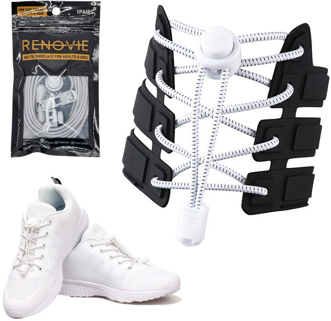 레노비 원터치락 매듭없는 신발끈 클립