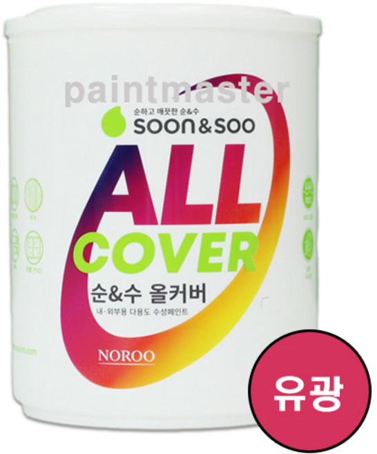 노루페인트 다용도용 친환경 순앤수 올커버 (유광), 1개, 핑크1, 1L