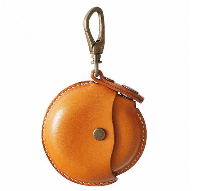 핸드메이드 가죽 동전지갑 마루세 엔화 몬스테라 똑딱이