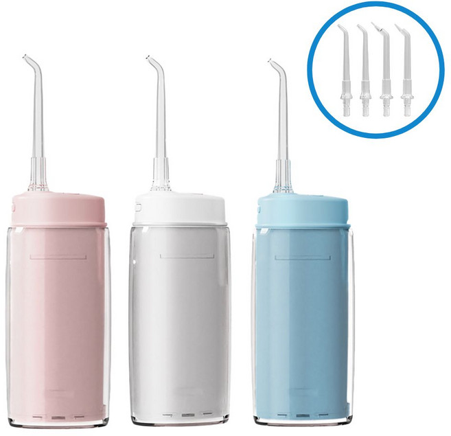 오라픽 미니 구강세정기 휴대용 무선 초경량 여행용 어린이 물치실 IPX8방수등급 칫솔 워터칫솔 캠핑용 출장용 야외용, 퓨어화이트, 오라픽미니