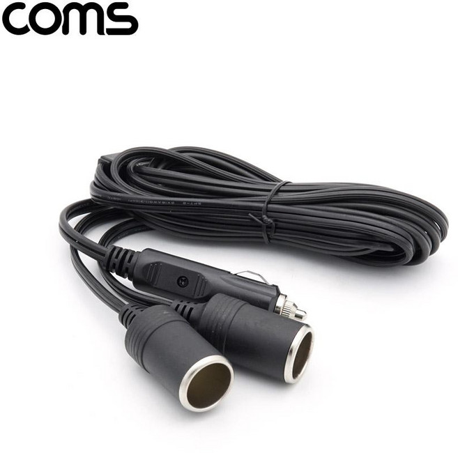 (COMS) 차량용 시가잭 2분배 케이블 Y형(4M)/TB078 TB078