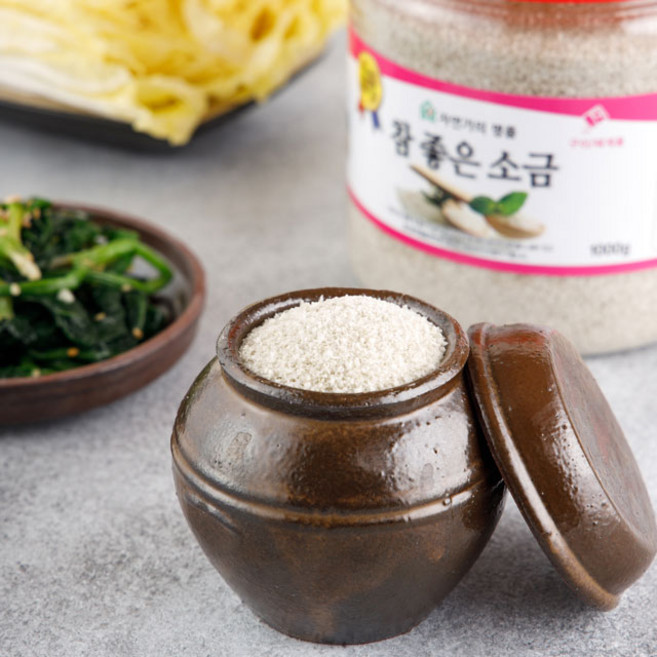 싸리재 천일염 [ 참 좋은 소금 1kg ] 가공 미네랄 몸에좋은 소금, 1개