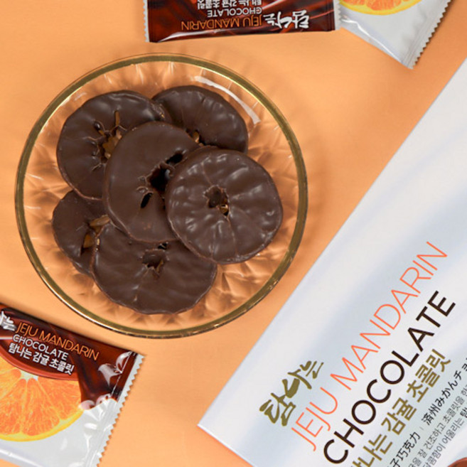 제주도 감귤칩 감귤다크초콜릿크림, 1개, 120g