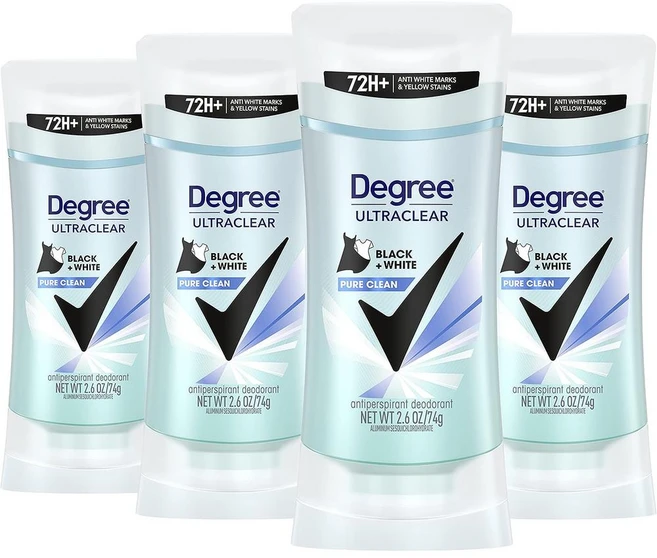 Degree 디그리 포 우먼 프로텍트 퓨어 클린, 4개, 74g - 쿠팡