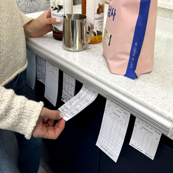 주방 빌지꽂이 오더렉 카페 주문서 오더렉 60cm