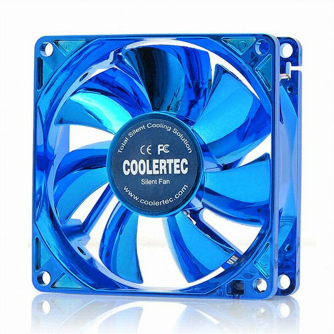 COOLERTEC 팬쿨러 UBK8025DFS-T 유체/80mm/25T/3/4핀 케이스쿨러, 선택없음, 1개
