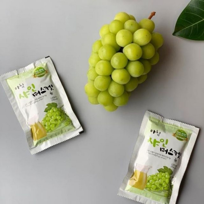 샤인메스켓즙 베이직 천연과즙 120ml 30포 포도즙 포 hon*0566GF, 30개
