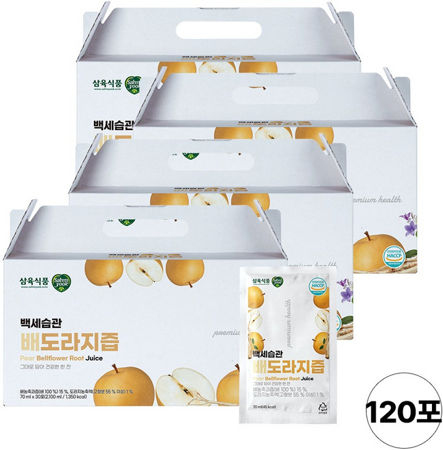 삼육 백세습관 배도라지즙, 120개, 70ml