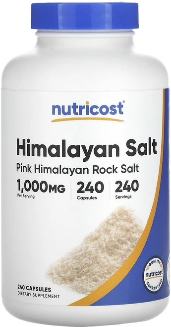Nutricost 히말라야 소금 1000mg 캡슐 240정, Nutricost히말라야소금1000mg캡슐240정, 1개 - 쿠팡